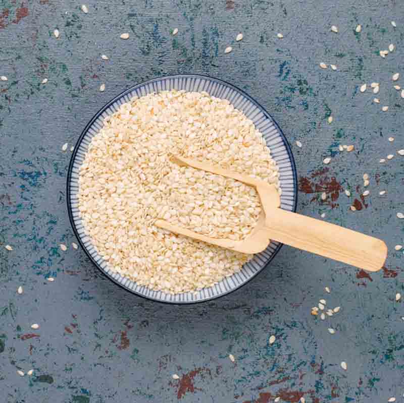hulled sesame seeds